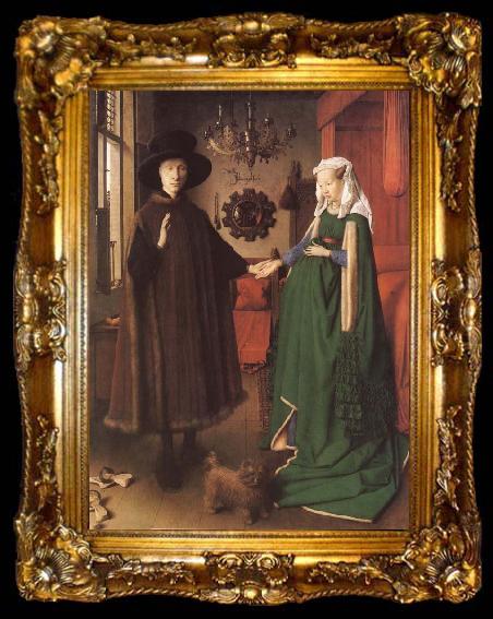 framed  Jan Van Eyck Giovanna Cenami and Giovanni Arnolfini, ta009-2